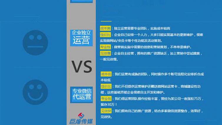 西安市有威信的微信代运营公司有哪些不同的服务？